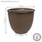 Sunnydaze Dinah Metal Outdoor Plant Pots - 12.5"