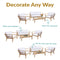 Sunnydaze Bodie 4-Piece Patio Furniture Set - Outdoor Patio Conversation Set