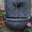 Sunnydaze Messina Outdoor Wall Fountain with Submersible Pump - 26" H