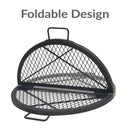 Sunnydaze Round Folding Camping Grill Grate