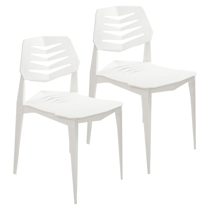 Sunnydaze Matisse Plastic Outdoor Dining Chair