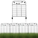Sunnydaze 4-Piece Winding Vines Garden Fence Panels - 10' Overall