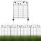 Sunnydaze 4-Piece Winding Vines Garden Fence Panels - 10' Overall