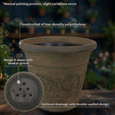 Sunnydaze Arabella Polyresin Outdoor Flower Pot Planter