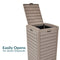 Sunnydaze Patio Trash Can with Lid