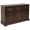 Sunnydaze Pine Sideboard Cabinet with Drawers and Doors - 32" H