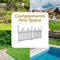 Sunnydaze 2-Piece Gothic Iron Decorative Garden Border Fence - Black