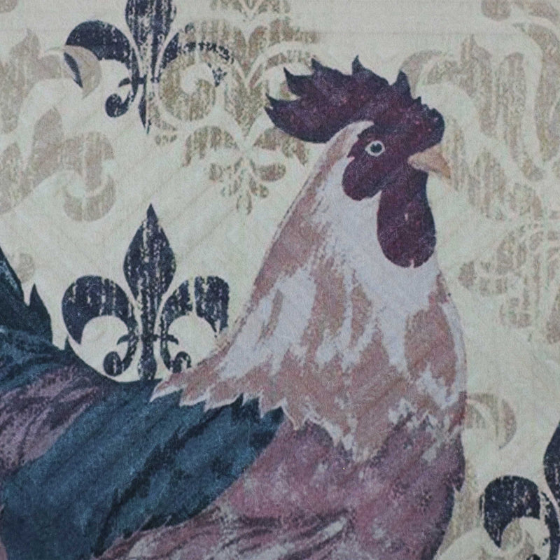 Sunnydaze Decorative Kitchen Floor Mat - 23" W x 35" D - Brown Rooster