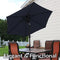 Sunnydaze Aluminum Outdoor Patio Umbrella with Tilt and Crank