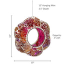 Sunnydaze Fly-Through Mosaic Bird Feeder