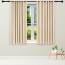 Sunnydaze Beige Outdoor Room Darkening Curtains