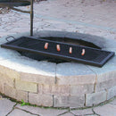 Sunnydaze X-Marks Rectangle Fire Pit Cooking Grill - 40"