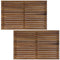 Sunnydaze Solid Teak Shower Mat - Spa-Inspired Slatted Bath Mat