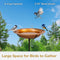 Sunnydaze Copper Bird Bath or Bird Feeder - 12" Diameter