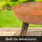 Sunnydaze Rustic Cast Iron Fire Pit Bowl with Stand