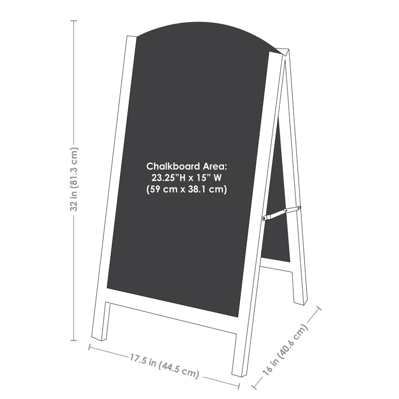 Sunnydaze 32" x 17.5" A-Frame Chalkboard Sign