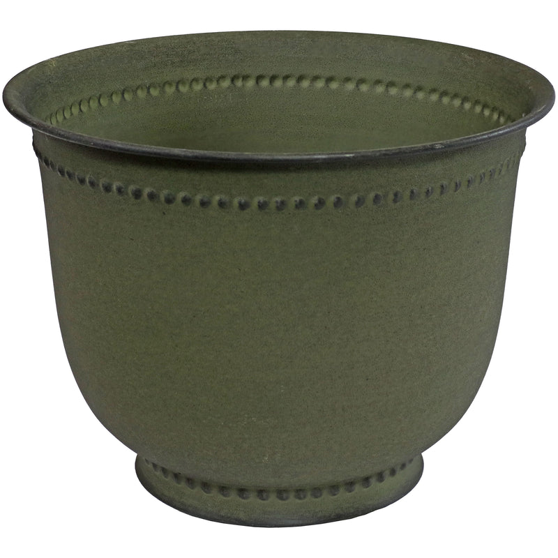 Sunnydaze Michael Metal Outdoor Plant Pots - 14.5"