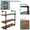 Sunnydaze 3-Tier Industrial Style Wall-Mount Hanging Bookshelf