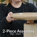 Sunnydaze Glazed Ceramic Outdoor Bird Bath