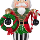 Sunnydaze Karl the Christmas Nutcracker Statue