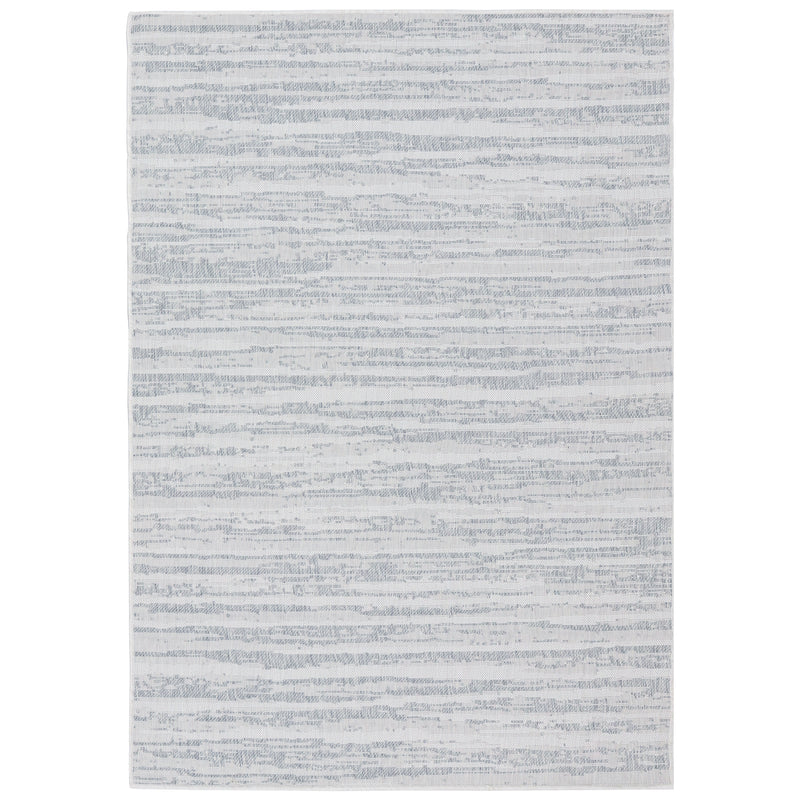 Sunnydaze Artistic Storms Indoor/Outdoor Patio Area Rug in Iced Silver