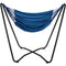 Sunnydaze 2-Point Hanging Hammock Chair Swing & Space-Saving "A" Stand Set - Outdoor Use