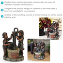 Sunnydaze Jack and Jill at Farmhouse Pump and Well Outdoor Fountain - 24"