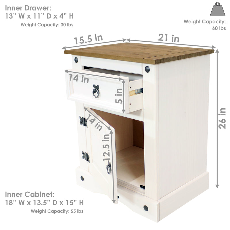 Image showing the overall product dimensions including height, depth and width.