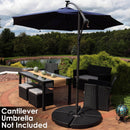 Sunnydaze Cantilever Offset Patio Umbrella Base Plate Weights - Set of 4