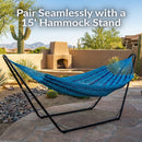 Sunnydaze Mayan Outdoor Hammock - Family Size - Handwoven