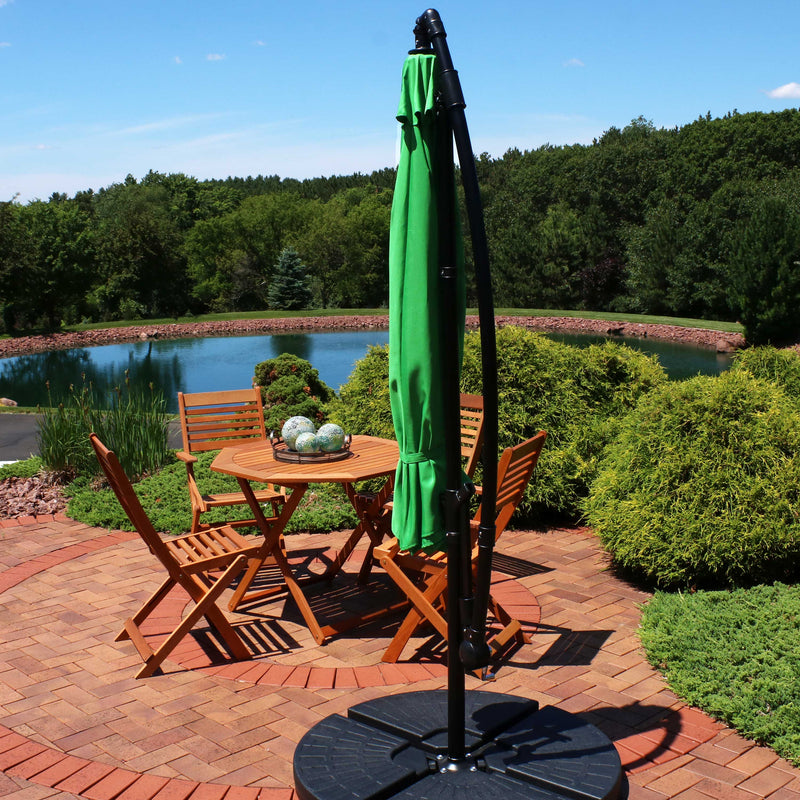 green offset patio umbrella