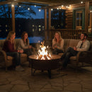 Sunnydaze 29" Cauldron Outdoor Wood-Burning Fire Pit with Spark Screen