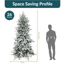 Sunnydaze Stately and Slim Artificial Christmas Tree - Unlit