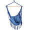 Sunnydaze Cushioned Hanging Hammock Chair - Cornflower Stripes