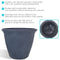 Sunnydaze Anjelica Outdoor Resin Planter - 20" Diameter