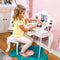 Sunnydaze Beauty Bliss Kids' Vanity Set with Mirror and Stool