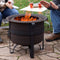 Sunnydaze Cauldron-Style Outdoor Smokeless Fire Pit - 23"