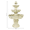 Sunnydaze 3-Tier Pineapple Garden Fountain - White - 51" H