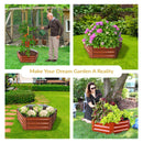 Sunnydaze Galvanized Steel Raised Garden Bed - Hexagon - 40.5"
