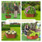 Sunnydaze Galvanized Steel Raised Garden Bed - Hexagon - 40.5"