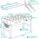 Image showing the overall product dimensions including height, depth and width.