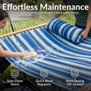 Sunnydaze 2-Person Quilted Fabric Double Hammock with Pillow