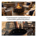 Sunnydaze Cosmic 42" Large Outdoor Fire Pit