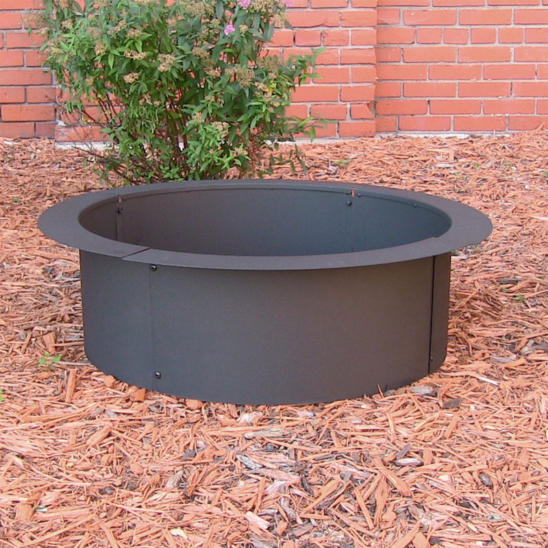 Sunnydaze Durable In-Ground Fire Pit Ring Insert - DIY Fire Ring