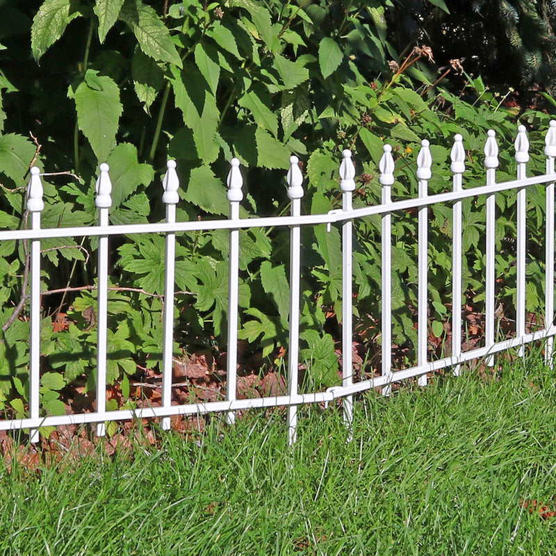 Sunnydaze Roman Garden Border Fence Set
