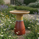 Sunnydaze Glazed Ceramic Outdoor Bird Bath