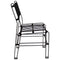 Sunnydaze Outdoor Modern Wire Metal Dining Chair - Black