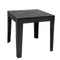 Sunnydaze 16.5" Square Patio Side Table with Faux Woodgrain Tabletop