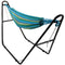 Sunnydaze Brazilian 2-Person Hammock with Universal Multi-Use Steel Stand, for Outdoor Use