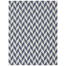 Sunnydaze Geometric Affinity Indoor Area Rug in Steel Blue